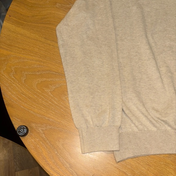 Tommy Hilfinger Cotton Sweater XXL Pullover V Neck NWT Toast Color Last Photo - Picture 9 of 16